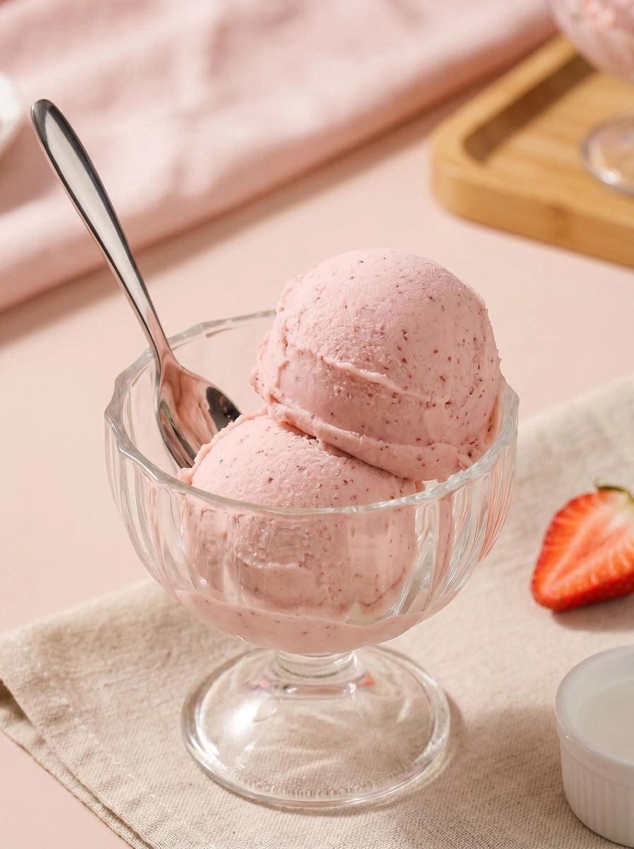 草莓牛奶 Gelato 冰淇淋球
